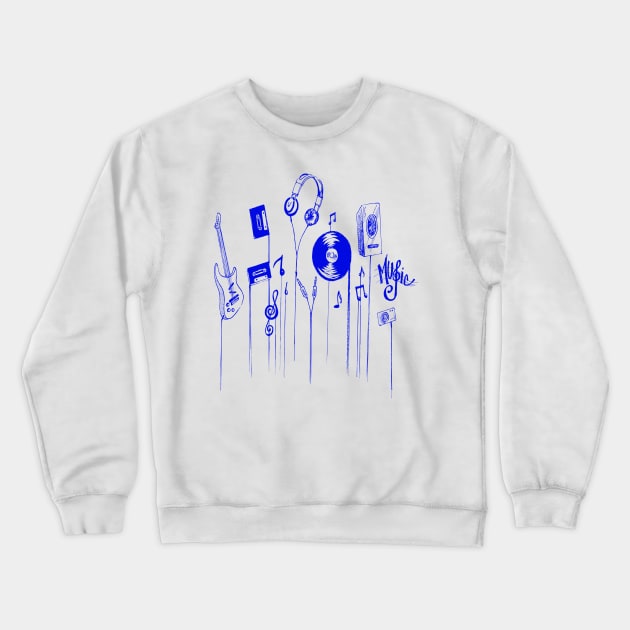 Musical Instrument Crewneck Sweatshirt by HellySween